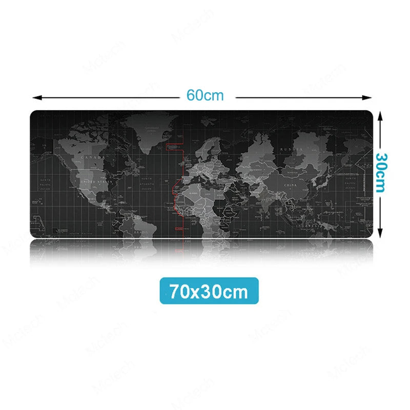 🗺️ Tapis de Souris XXL - Carte du Monde avec Capitales 🌍✨