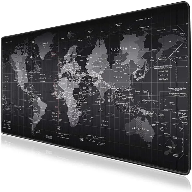 🗺️ Tapis de Souris XXL - Carte du Monde avec Capitales 🌍✨