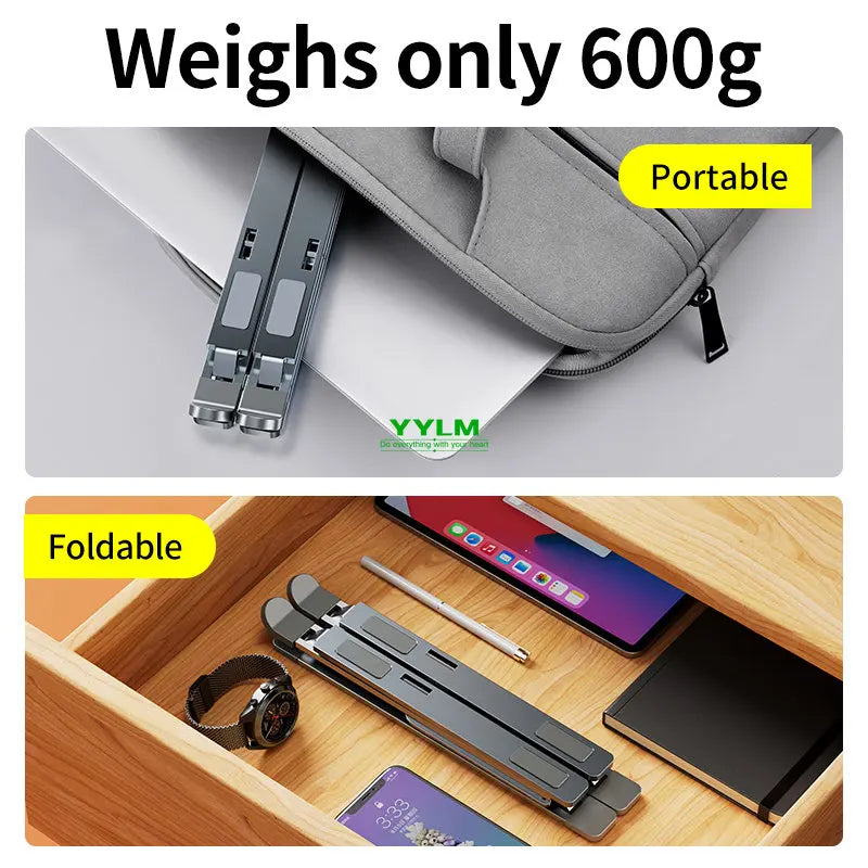💻Support PC Portable en Aluminium – Ergonomique & Pliable ! 🔥