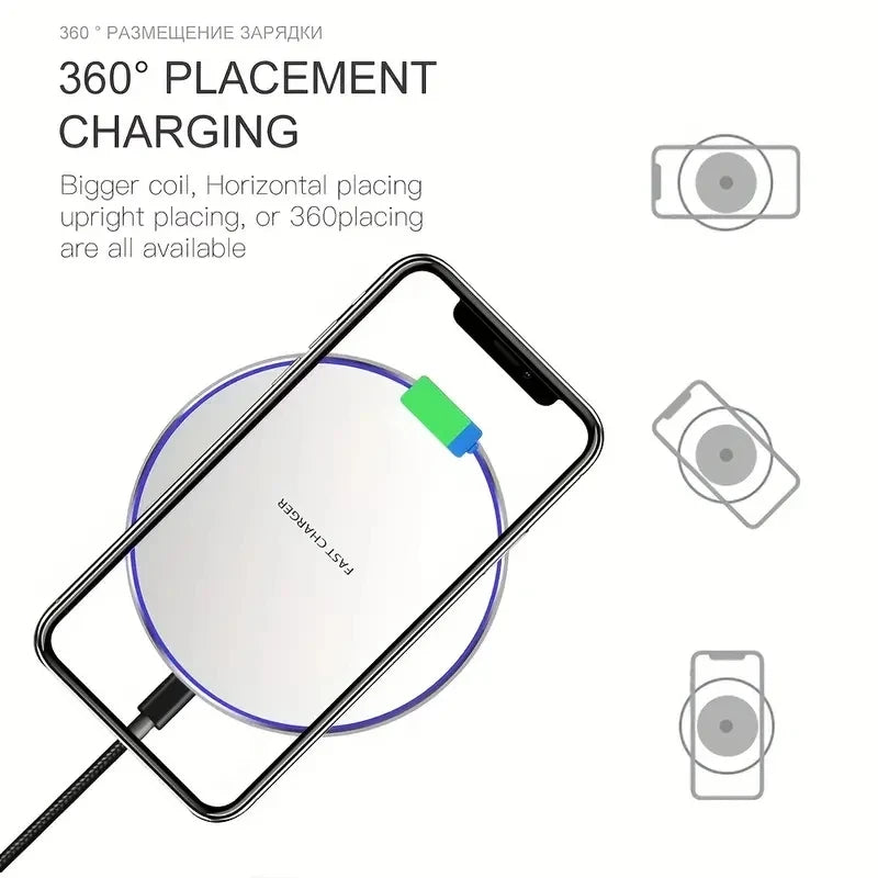 ⚡ Chargeur Sans Fil 30W – Recharge Rapide & Universelle ! 🔋