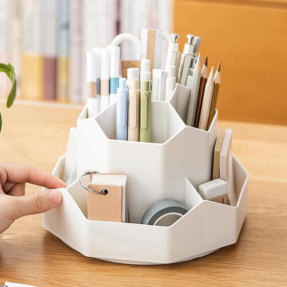 🌀 Boîte de Rangement Rotative à 360° – Organisez Votre Bureau en Un Geste ! ✨