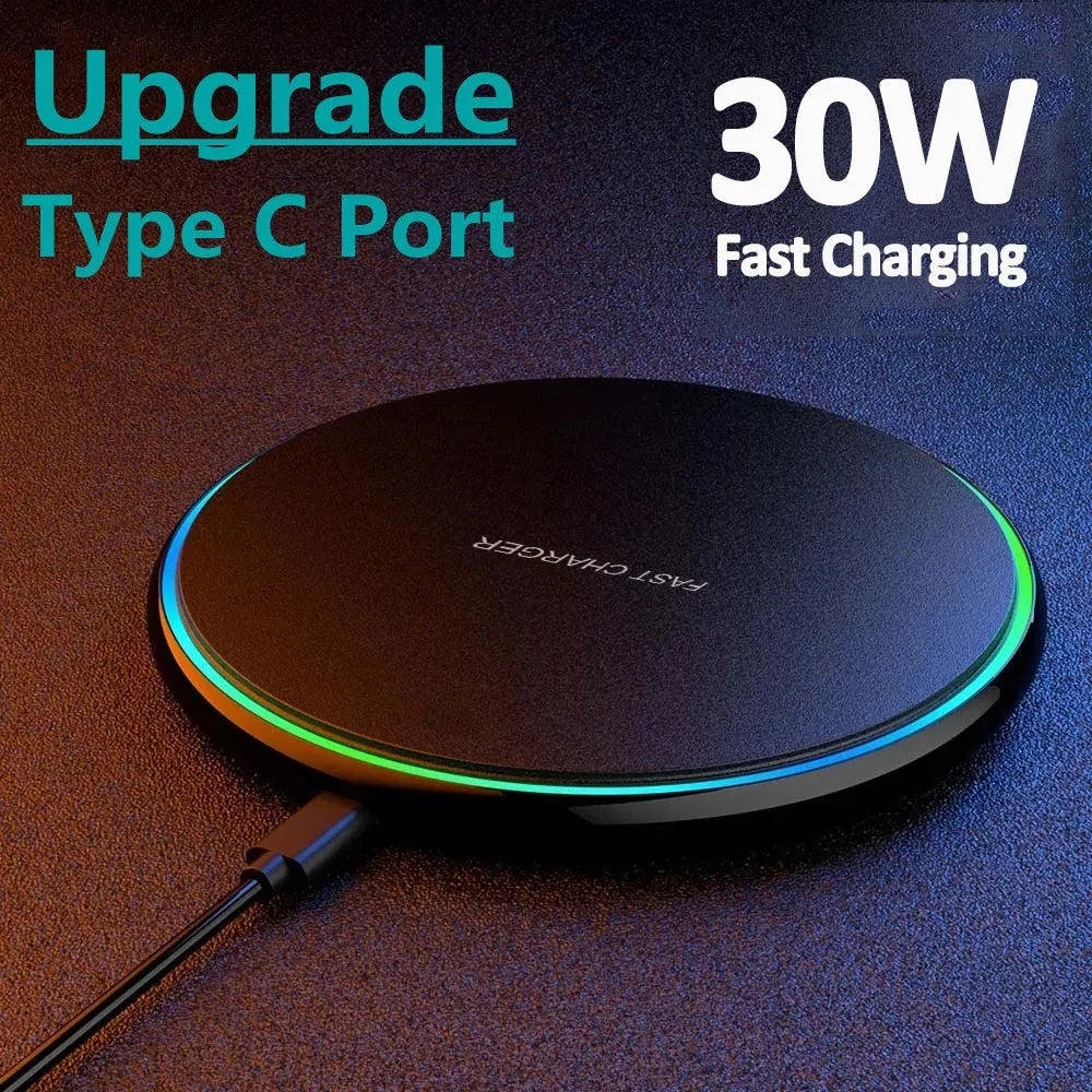 ⚡ Chargeur Sans Fil 30W – Recharge Rapide & Universelle ! 🔋