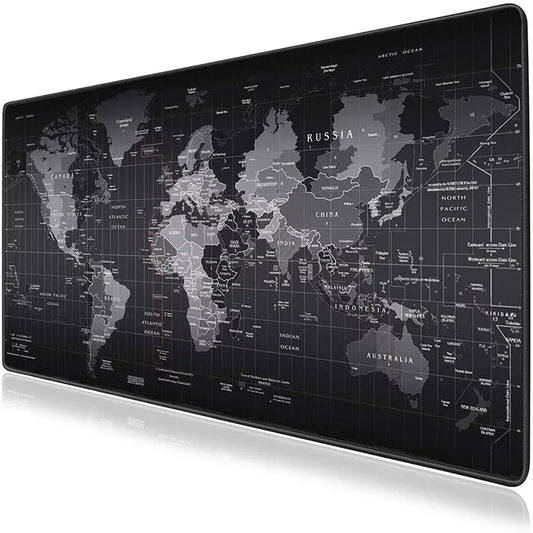 🗺️ Tapis de Souris XXL - Carte du Monde avec Capitales 🌍✨