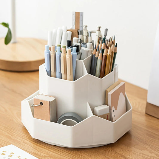 🌀 Boîte de Rangement Rotative à 360° – Organisez Votre Bureau en Un Geste ! ✨