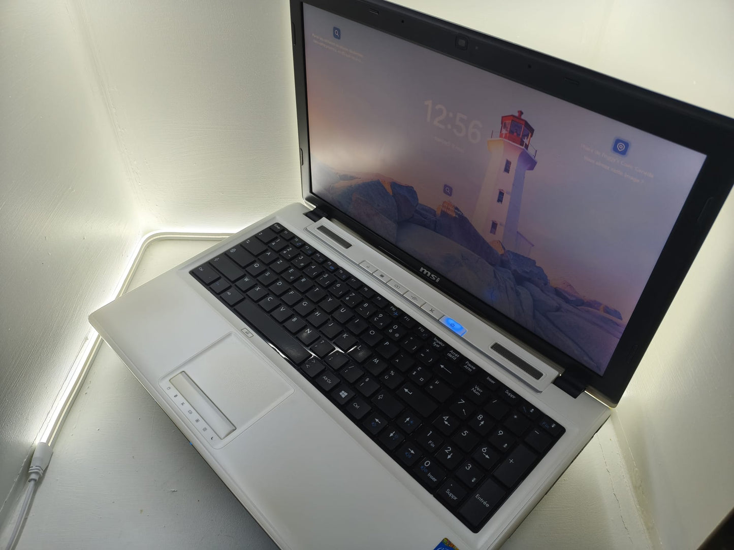 💻 PC Portable MSI MS-16GD Blanc – Très bon état 💻
